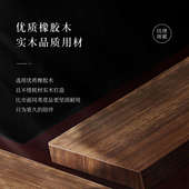 家用实木休闲餐椅书桌商用新椅椅子牛角凳子餐桌靠背椅胡桃木中式