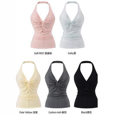 Elegant Backless Hollow Out Crop Top Set , Sexy Feminine