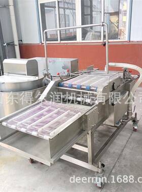 油炸食品上浆机 平铺式裹粉机 茄盒藕盒生产线设备 现货型号齐全