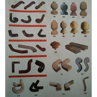 实木楼梯扶手护栏室内扶手立柱栏杆飘窗护栏将军柱弯头烤漆