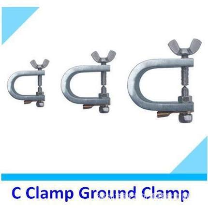 C型静电地静夹夹板式接11111地接免打孔接地夹防雷防电安全接地夹
