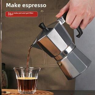 stainless steel mocha pot coffee pot maker machine 100-450ml