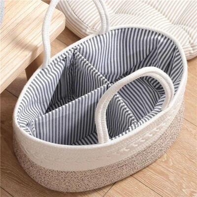 Woven Basket Cosmetic Sundries Storage Box Can Thread Baby C