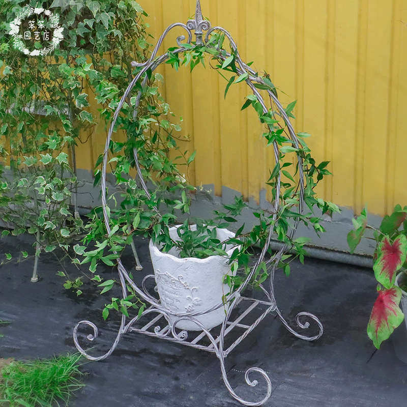 新品铁艺魔镜爬藤架简约折叠落地式做旧花架子花园阳台装饰植物架,鲜花速递/花卉仿真/绿植园艺,花盆,淘宝优惠券,粉丝福利购,淘宝优惠卷