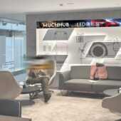 P2.5商场门头led条形屏滚动电子全彩装 饰走字屏无缝衔接条形屏