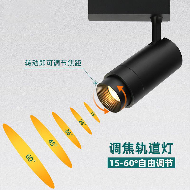调焦LED轨道灯服装店导轨灯10W-40W 展会展示装修橱窗变焦射灯