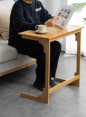 可动床边移小桌子木腿桌型卧室家用简易学习写字76539书桌沙发边C
