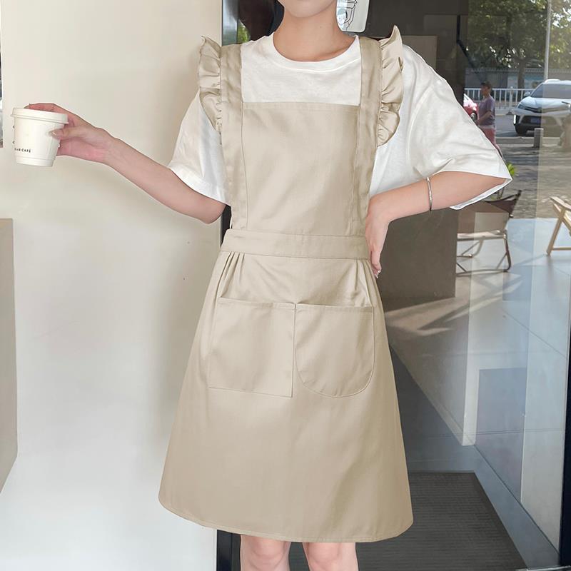 正品美甲店美容师裙定制l围2oo印字日式工作服女204新款网红g漂亮