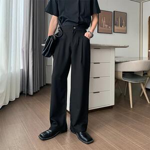 Hualun夏季薄款裤子男士2025新款直筒休闲裤韩版西裤男宽松阔腿裤