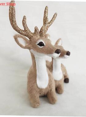 Artificial Lying Christmas Simulation Sika Deer Reindeer Fai