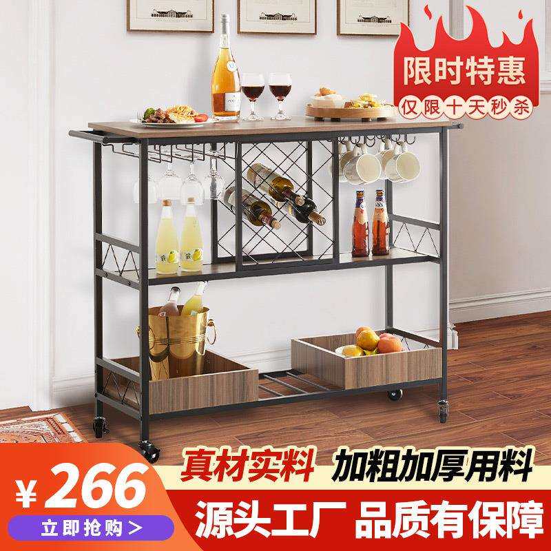 餐车小推车4S店商用餐厅多层家用茶水车手推车多功能可移动