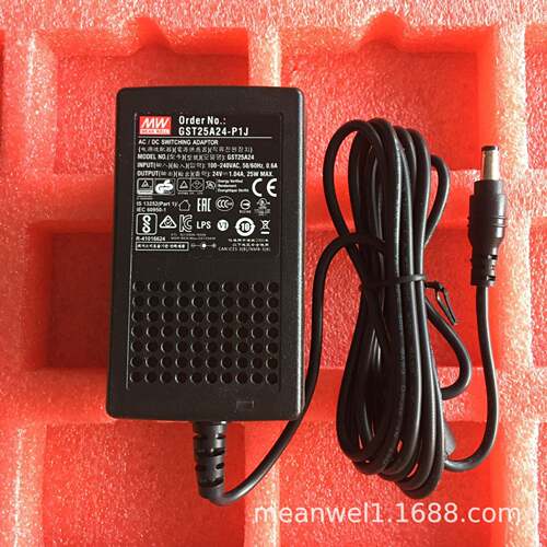 GST25A明纬P1J电源A05/A07/A09/A12/A15/A18/A24/A28/A48适配器V