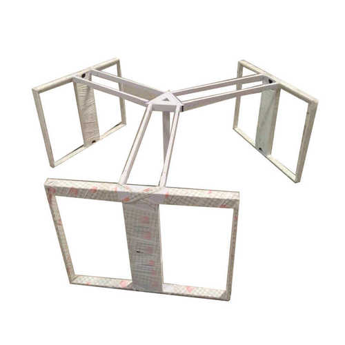 L型办公桌脚支架职工3人位办公台架五金桌腿厂家直铁架