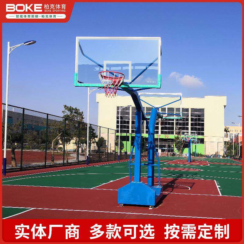 户外可移动篮球架标准式专业比赛方管篮球架成人圆管篮球架厂家