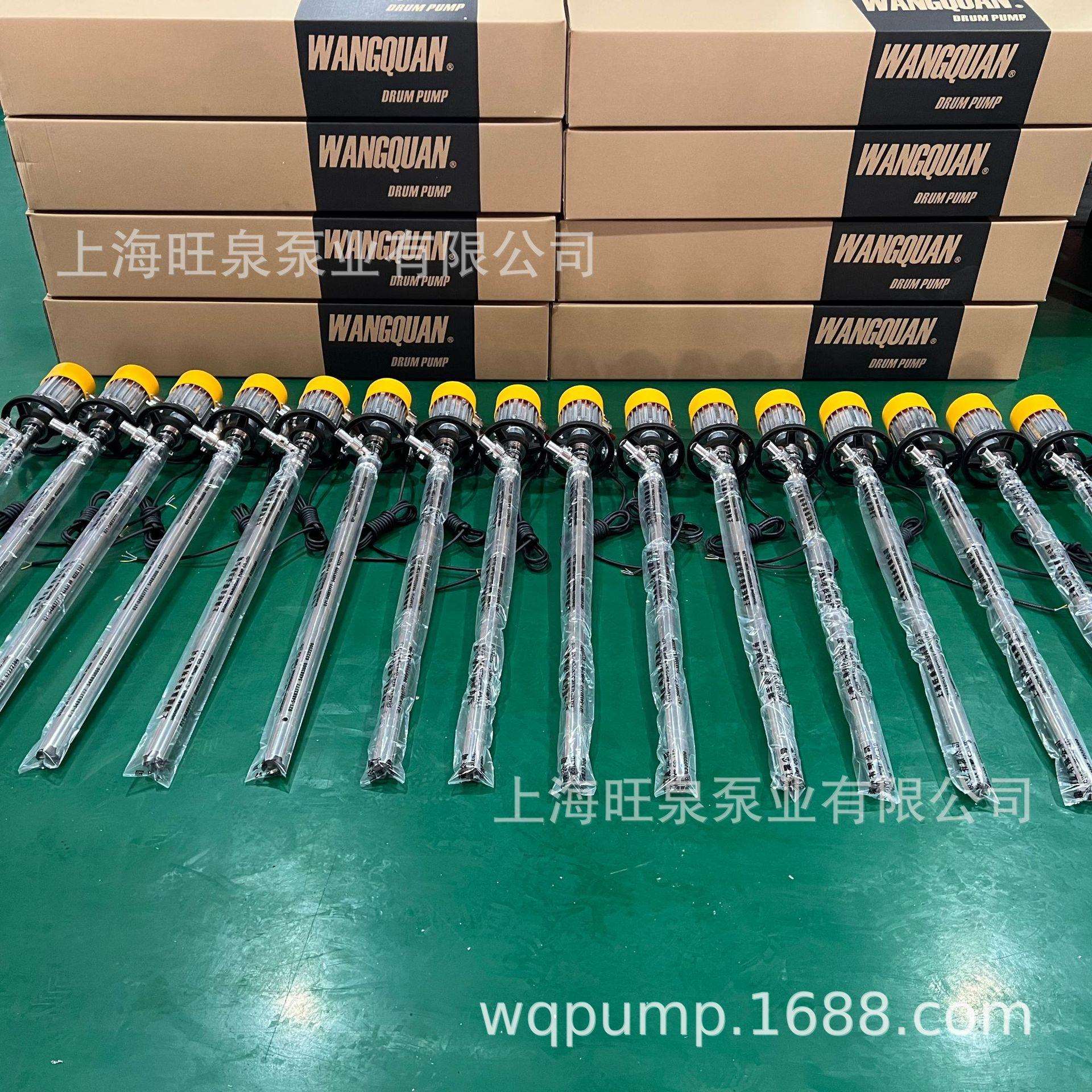 上海旺泉HD-EX2-V+SS304-1000HP高扬程防爆电动桶泵、防爆抽液泵