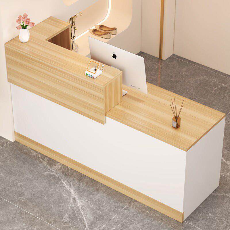 收银台简约现代前台女装美容美发服装店接待台柜台店铺小型吧台桌