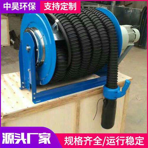 中昊厂家汽车尾气抽排系统净化率废气抽排系统消防卷鼓式抽排