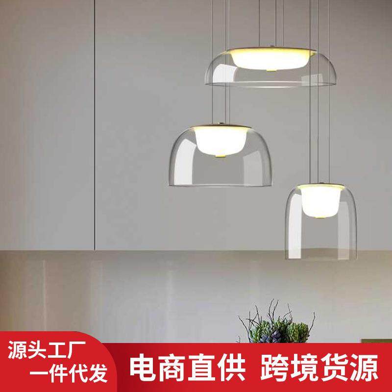 餐厅设计玻璃吊灯高颜值简约餐桌咖啡店酒店前台火锅店收银台吊灯,家装灯饰光源,智能吊灯,淘宝优惠券,粉丝福利购,淘宝优惠卷
