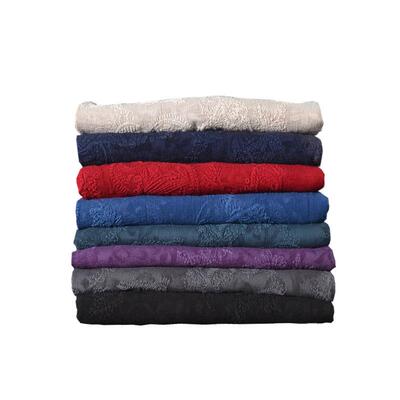 厂家中国风高档春秋棉麻布料植物绣花布亚麻服装面料大提花