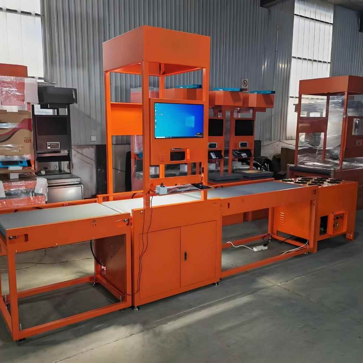 DWS全自动称重扫码体积测量摆轮分拣快递物流电商用非标