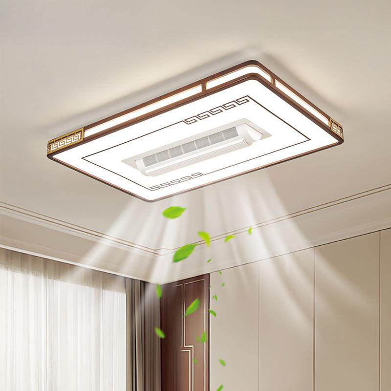 无叶客厅吸顶灯灯具新中式灯全屋隐形智能风扇灯餐厅电扇卧室