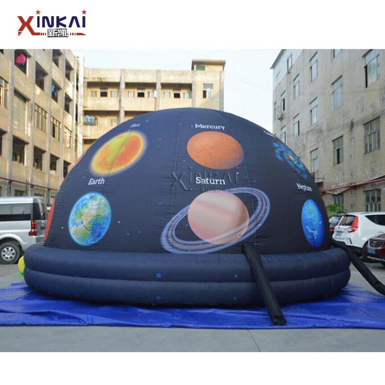 100%全遮光无褶皱8米球幕影院 充气投影帐篷 天文馆科技投影球幕