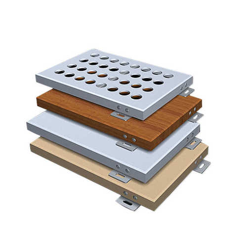 孔造型供应木纹 弧形幕墙单板雕花铝氟碳铝板铝冲 厂家单板异形