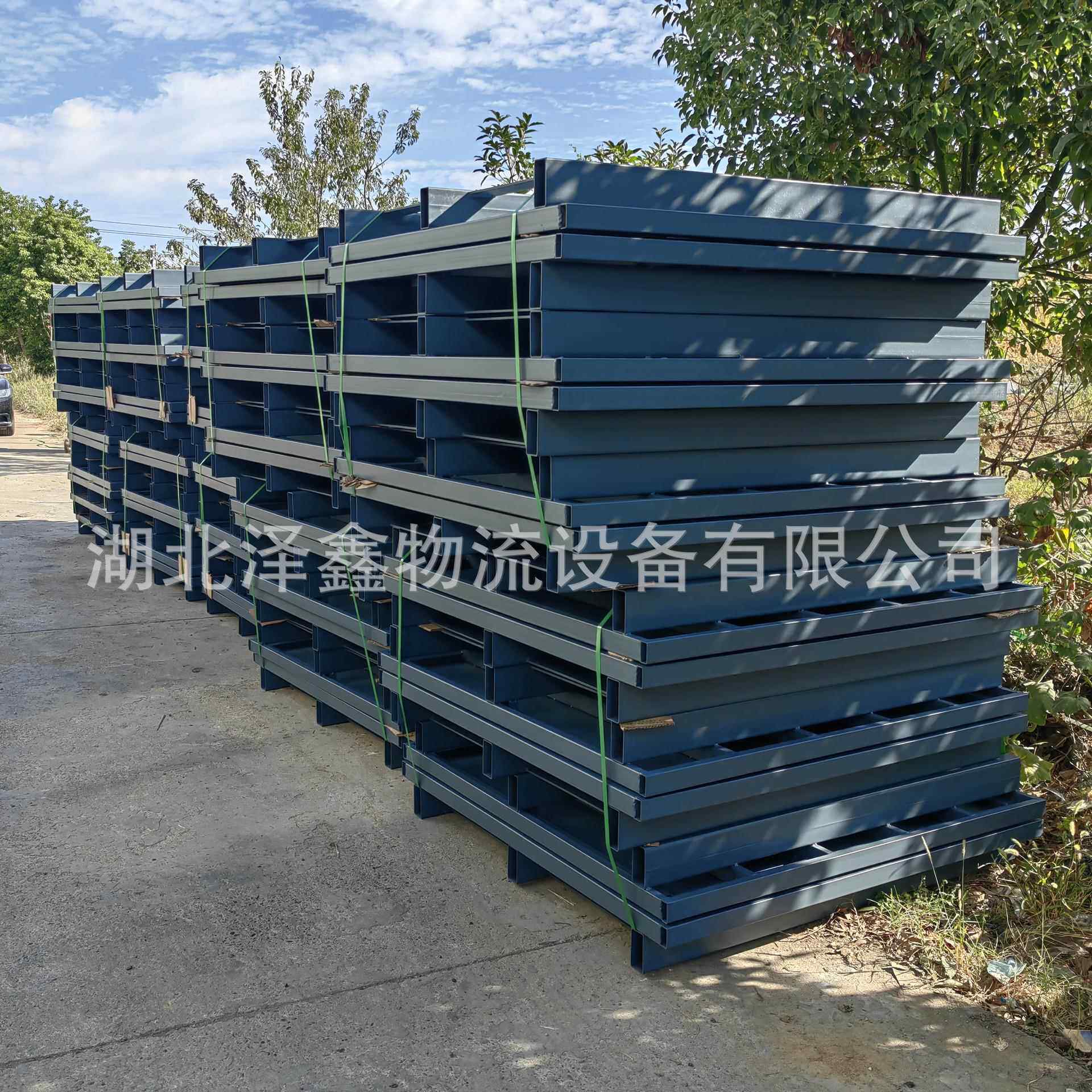 仓储铁拍子金属栈板钢托盘物流搬运库房承重镀锌货架静载2000