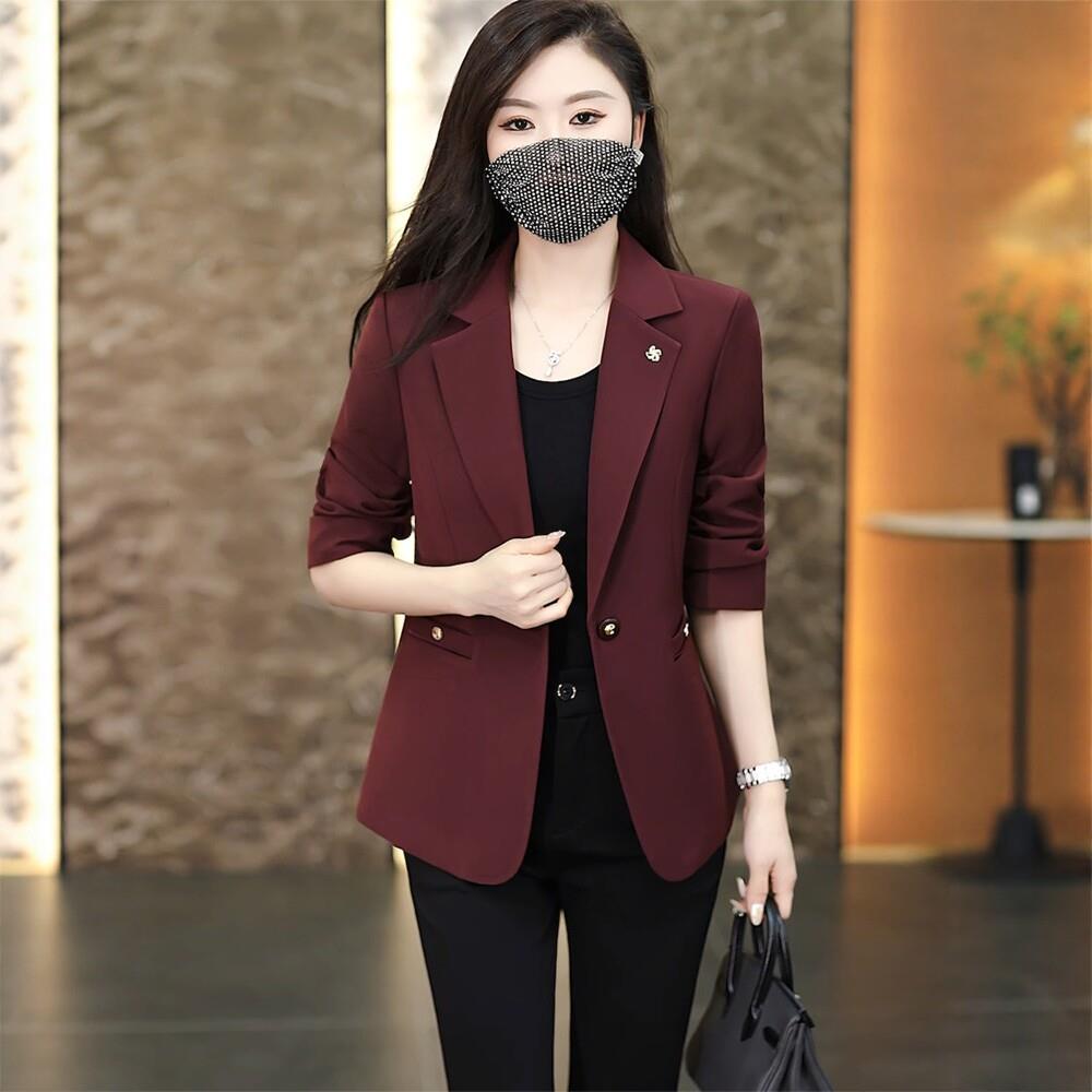 洋气时尚西装外套女2026新款春秋气质减龄休闲上衣女士修身小西服