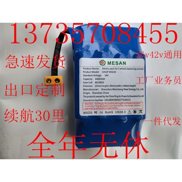 42V6v通用平衡车锂电池工厂发货龙吟踏日雷龙阿尔郎漂移扭车电瓶