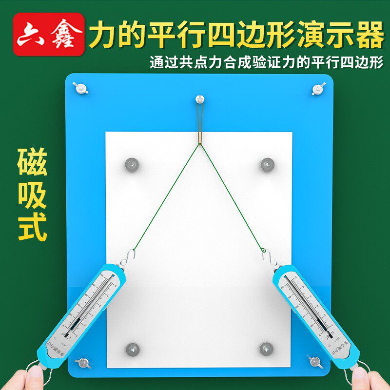 磁性力的平行四边形定则演示器点力的合成验证实验器共有机面板