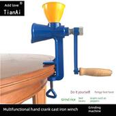 添爱家用磨粉机铸铁手动绞磨机五谷杂粮小型研磨机磨豆机打粉机