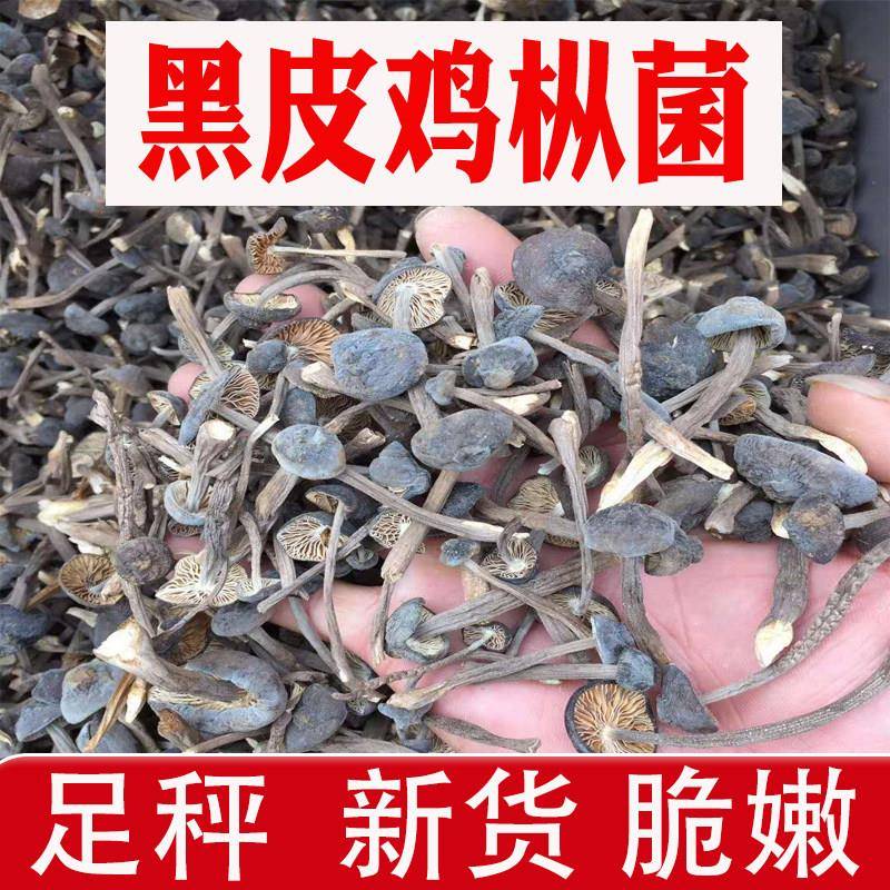 黑皮鸡枞菌干货500g新货云南特产新鲜食用菌菇煲汤料香蘑菇包邮