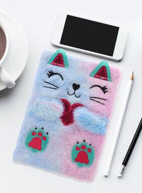 Cat Note Cartoon Journal Girl Multi-function Diary
