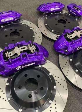 布雷博bremboV6前六后四活塞刹车卡钳套装适用任意车型18寸轮毂