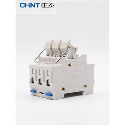 正泰陶瓷保险丝座Rt28N-32 (Rt18) 1P2P3P轻轨型10*38mm