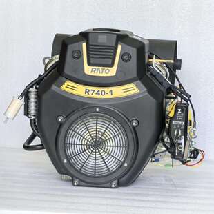 膨化机用改装 双缸汽油发动机润通R740cc超静音曲轴25m