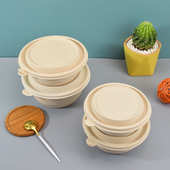 外卖一次性可降解圆碗玉米淀粉餐盒小碗菜小圆汤碗 可印LOGO