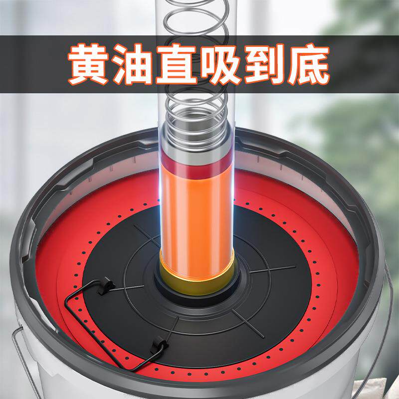 黄油枪吸油盘通用通用型手动黄油枪配件黄油吸盘吸盖黄油桶压油盘