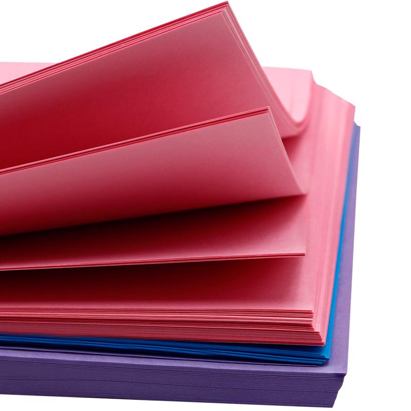 手工制作纸雕贺卡A3彩色硬卡纸 200克木浆儿童绘画书签彩色卡纸