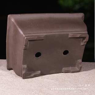 紫砂长方形花盆马槽花盆大口径盆景种树花盆陶瓷花盆大号画册式