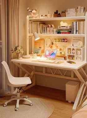 书架初一BGH体书桌学生习桌子写字桌卧室书桌中家用生台式学电脑