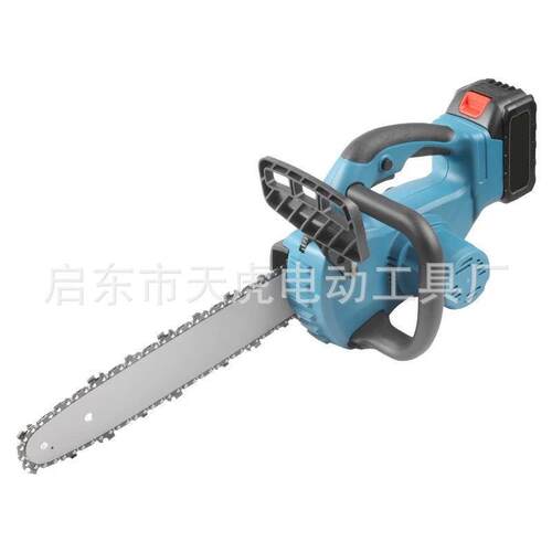 12寸充电锯木工电873锯家用锯柴锂小手伐持电动链型锯据手电锯木