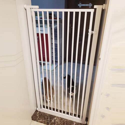 6sy免打孔宠物围栏防猫门栏猫咪狗狗栅栏隔离门挡栏护栏室内防跳