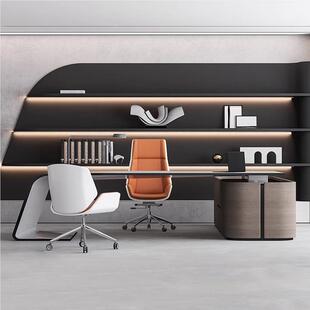 老板桌总简约现代大气档单人桌老板桌老总大班台办公室总经理裁高