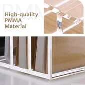 透明亚克力桌面文件收纳架电脑杂志办公用品收纳置物架