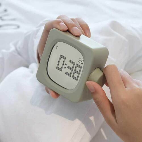 夜MUID智能小闹钟带灯学计时器两用FIUOEUTQ学时钟灯宿舍贪睡习静
