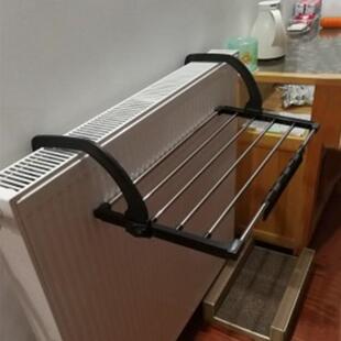 不锈钢管窗台折叠晾衣架阳台挂鞋架室内暖气片晾鞋架窗内外置物架