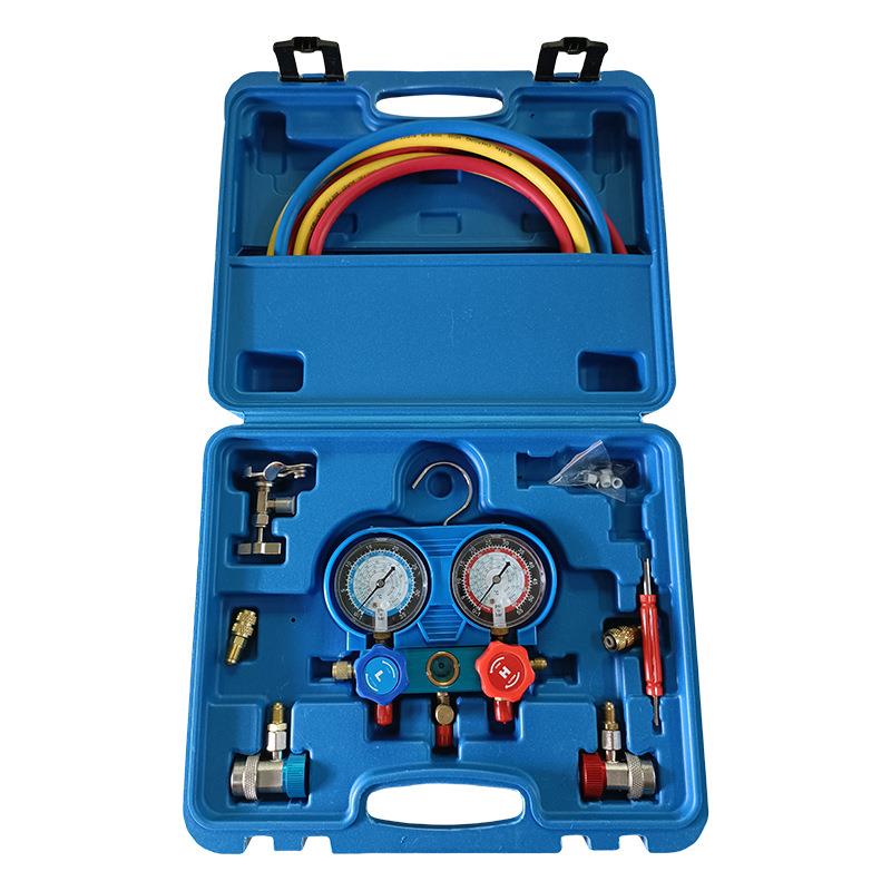 双芯冷表表冷媒空调加氟工具CT-536G汽车空调氟加表压力表媒双阀