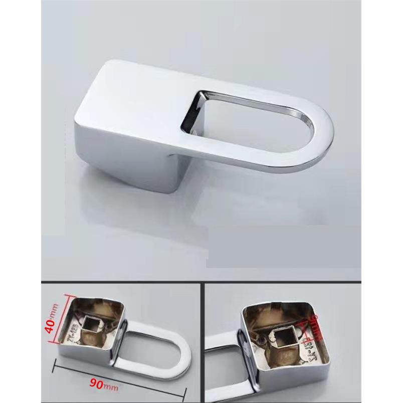 洗手盆冷热混合水龙头开关把手化妆室铜合金手柄配件9mm适用35阀